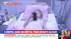 Ukraine: à Dnipro, des enfants hospitalisés pour des blessures de guerre