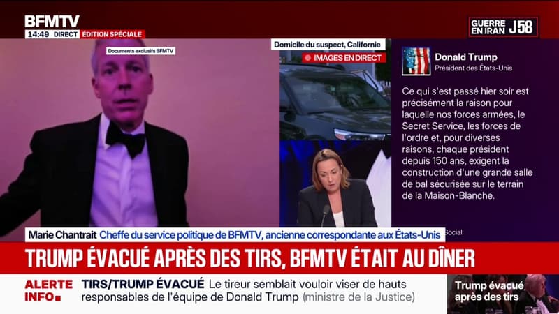 Tirs au gala de la presse avec Donald Trump: le suspect visait "des responsables de l'administration", selon le ministre de la Justice américain