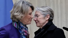 Anne Genetet et Elisabeth Borne, le 24 décembre 2024