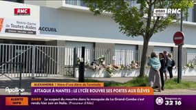Attaque à Nantes: le lycée rouvre ses portes aux élèves 
