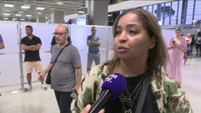 Une femme revenue du Maroc témoigne après le séisme, à Marseille, le 9 septembre 2023
