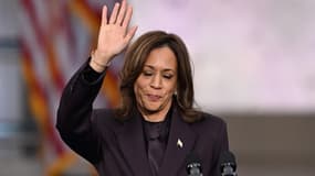 La candidate démocrate et vice-présidente des États-Unis, Kamala Harris, après son discours de concession à l'université Howard à Washington, DC, le 6 novembre 2024.