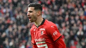 Martin Terrier avec le Stade Rennais 
