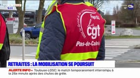 Retraites: la mobilisation se poursuit dans le Nord de la France