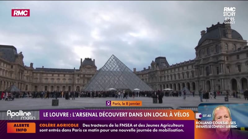 Le Louvre : l'arsenal découvert dans un local à vélos