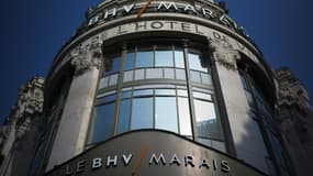 Le BHV Marais, rue de Rivoli, le 18 marrs 2016 à Paris
