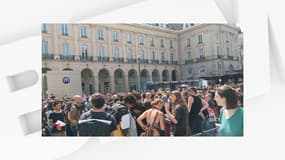 Quelque 600 manifestants, selon la préfecture, ont défilé ce samedi 27 mai 2023 à Rennes contre "Macron, Darmanin et le fascisme".