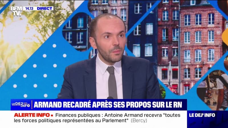 Michel Barnier recadre Antoine Armand après ses propos sur le RN