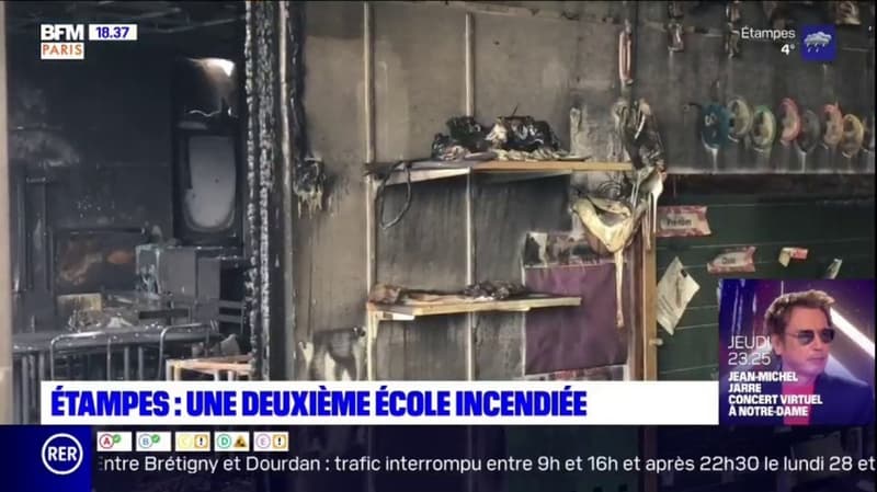 Étampes: une deuxième école incendiée en moins d'une semaine