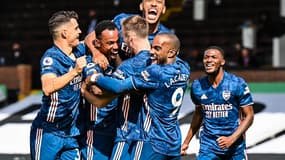 La joie des Gunners, victorieux à Fulham