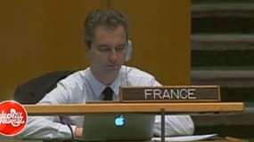 David Martinon à la tribune française des Nations unies à New York, mercredi 26 septembre.