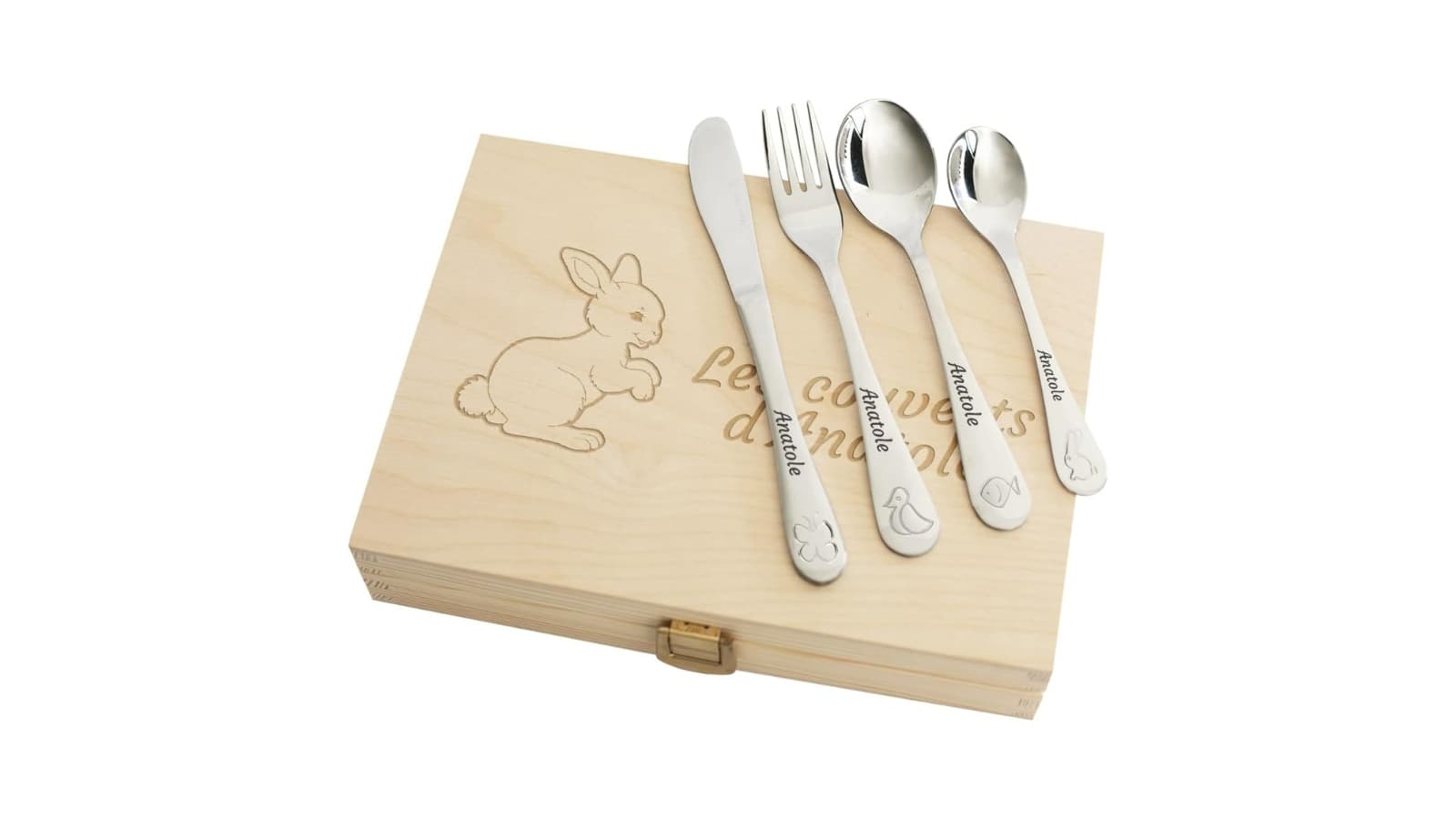 Idée cadeau baptême - Set de couverts