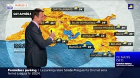 Weather Bouches-du-Rhône: fine sunny spells in the afternoon;  24°C in Marseilles