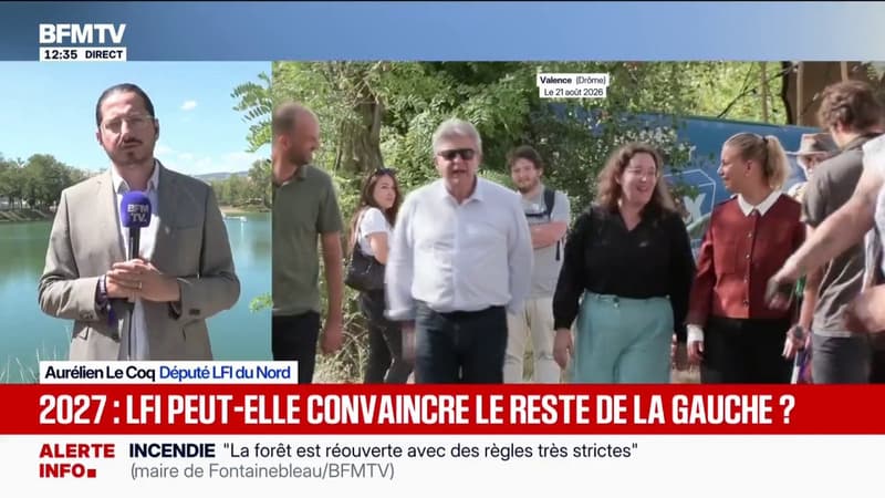 Présidentielle 2027: "La main est tendue à la fois aux écologistes et aux communistes pour une nouvelle alliance populaire", confirme Aurélien Le Coq, député LFI