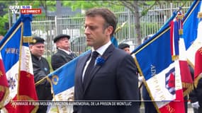 Commémorations du 8-Mai à Lyon: Emmanuel Macron arrive au Mémorial national de la prison de Montluc