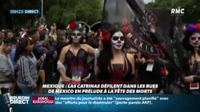 A Mexico, la "Fête des Morts" débute avec une défilé de jeunes femmes