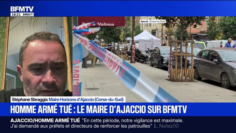 Homme armé tué: les policiers "ont essayé de le taser sans succès", explique Stéphane Sbraggia, maire d'Ajaccio