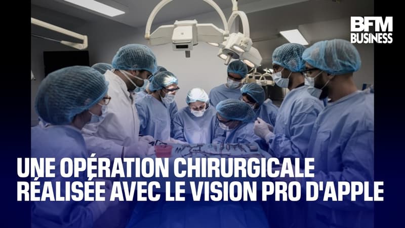 Une opération chirurgicale réalisée avec le Vision Pro d'Apple