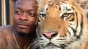 Marquise Goodwin avec un tigre