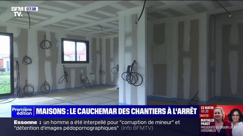 À cause de la crise des logements neufs, les mises en chantier ont reculé de plus de 13% depuis le début de l'années chantiers de maisons à l'arrêt à cause de la crise du logement neuf