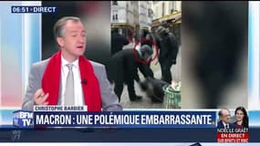 EDITO - Proche de Macron filmé frappant un manifestant: "Le président a-t-il donné son feu vert ou fait preuve d'une coupable clémence ?"