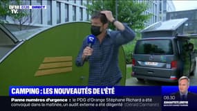 En plein déluge à Paris, notre journaliste Stefan Etcheverry teste les dernières nouveautés pour le camping cet été