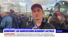 Des agriculteurs en colère bloquent l'usine Lactalis de Domfront