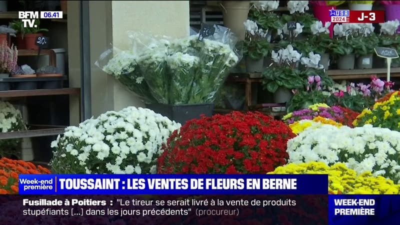 Toussaint: la vente de fleurs en berne à cause de l'augmentation des crémations