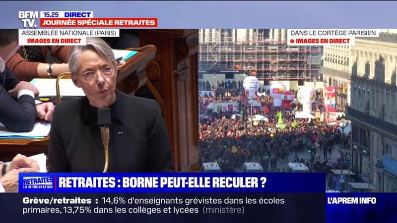 Élisabeth Borne sur les retraites: 