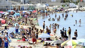 La plage de la Pointe rouge à Marseille.