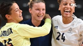 JO 2021 (Hand F) : Héroïne face aux Pays-Bas, la gardienne Leynaud est "fière de l'équipe"