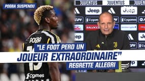 Suspension de Pogba, "le foot perd un joueur extraordinaire" regrette Allegri