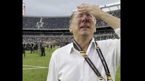 Les larmes de John Textor après la victoire de Botafogo en Copa Libertadores le 30 novembre 2024