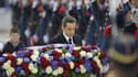 Près de deux Français sur trois approuvent le "nouveau 11-Novembre" voulu par Nicolas Sarkozy, qui souhaite célébrer à cette date tous les morts pour la France, selon un sondage Ifop pour le site internet du Journal du dimanche. /Photo prise le 11 novembr