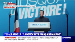 Immigration: "Nous appelons solennellement Emmanuel Macron à l'organisation d'un grand référendum", déclare Jordan Bardella (RN)