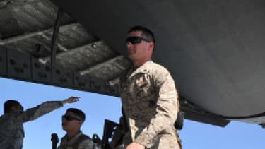Des soldats américains en transit vers l'Aghanistan, en mars 2012. (Photo d'illustration)