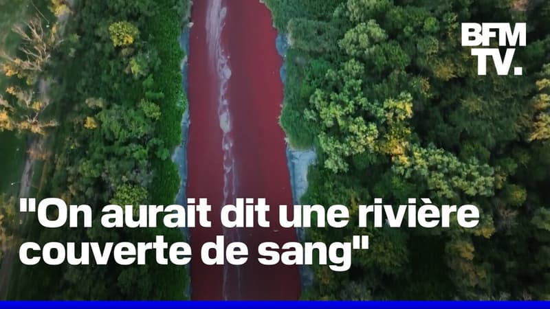 En Argentine, un canal vire au rouge vif et les habitants dénoncent 