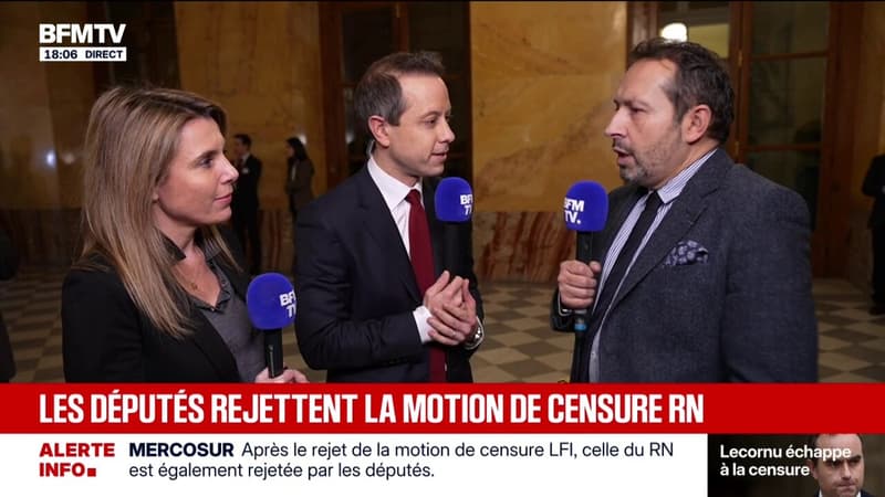 "On pouvait imaginer que les partis contre le Mercosur, censurent ce gouvernement" juge Sébastien Chenu (RN)