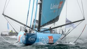 Thomas Ruyant, à bord de LinkedOut