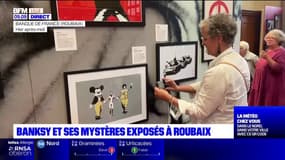 Les visiteurs peuvent découvrir dès aujourd'hui l'exposition sur l'artiste Bansky à la Banque de France de Roubaix