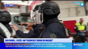 Six-Fours : la police organise un exercice tuerie de masse dans un lycée