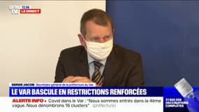 Covid-19 dans le Var: "Nous sommes dans la 4e vague (...) Nous dénombrons 16 clusters", explique le secrétaire général de la préfecture