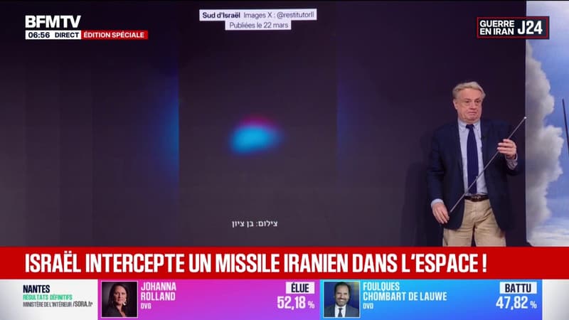 Guerre au Moyen-Orient: un missile iranien intercepté par Israël dans l'atmosphère