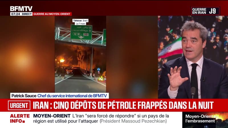 Guerre au Moyen-Orient: les États-Unis et Israël ont frappé cinq dépôts de pétrole à Téhéran et ses environs dans la nuit