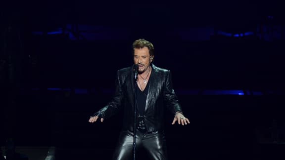 Johnny Hallyday, en Russie, en octobre 2012