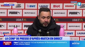 Virage Marseille: la conférence de presse de Roberto De Zerbi 