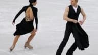 Isabelle Delobel et Olivier Schoenfelder lors de leur tango romantica