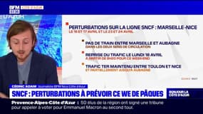 SNCF: des perturbations entre Marseille et Nice le week-end de Pâques