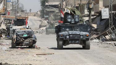 L'armée irakienne progressait à Mossoul, le 17 juin 2017.