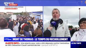 Crépol: l'hommage de la foule lors de la marche blanche en mémoire de Thomas